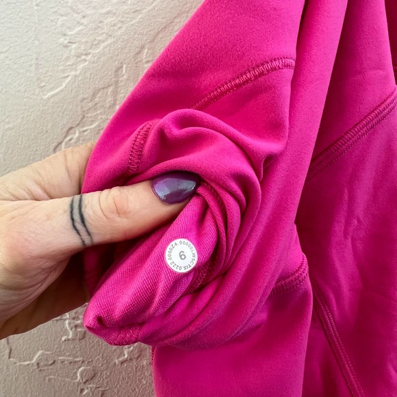 EUC Lululemon Sonic Pink High Rise Align Full Length 28" Leggings size 6 - Picture 8 of 8